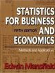 Statistics for Business and Economics Methods and Applications | Edition: 5